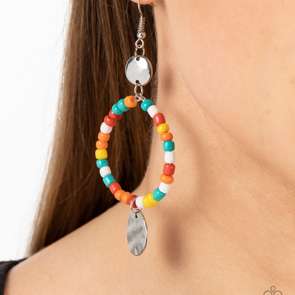 Spring multicolored earrings - Picture 1 of 1